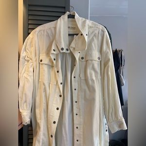 Free People oversized corduroy jacket